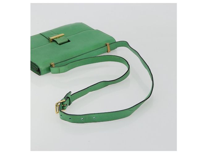 Céline CELINE Shoulder Bag Leather Green Gold - vista 7