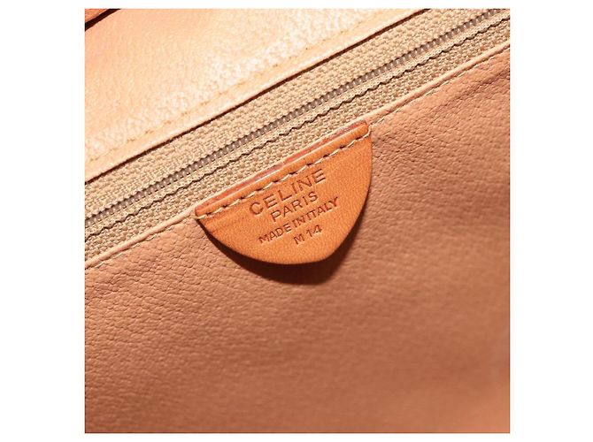 Céline CELINE Macadam Canvas Hand Bag PVC Beige Gold - vista 12