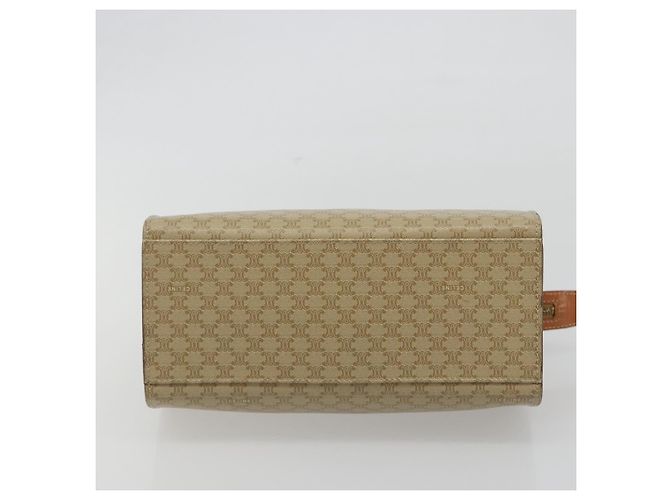 Céline CELINE Macadam Canvas Hand Bag PVC Beige Gold - vista 5