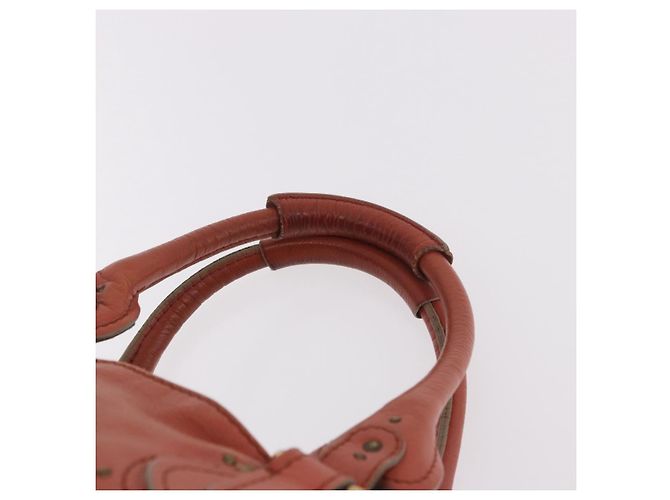Chloé Chloe Paddington Hand Bag Leather Pink Gold Silver - vista 14
