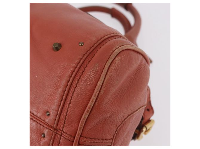 Chloé Chloe Paddington Hand Bag Leather Pink Gold Silver - vista 15