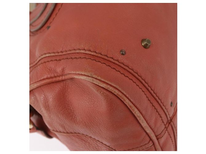 Chloé Chloe Paddington Hand Bag Leather Pink Gold Silver - vista 16