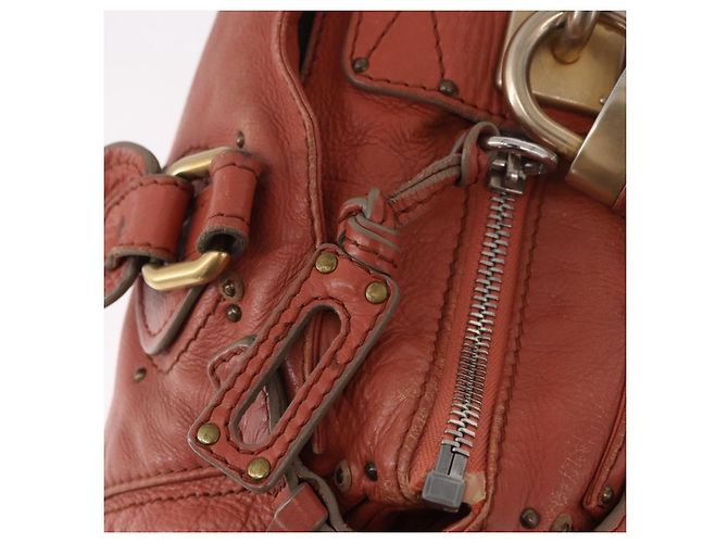 Chloé Chloe Paddington Hand Bag Leather Pink Gold Silver - vista 20