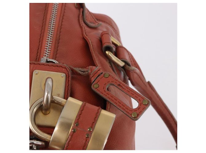 Chloé Chloe Paddington Hand Bag Leather Pink Gold Silver - vista 21
