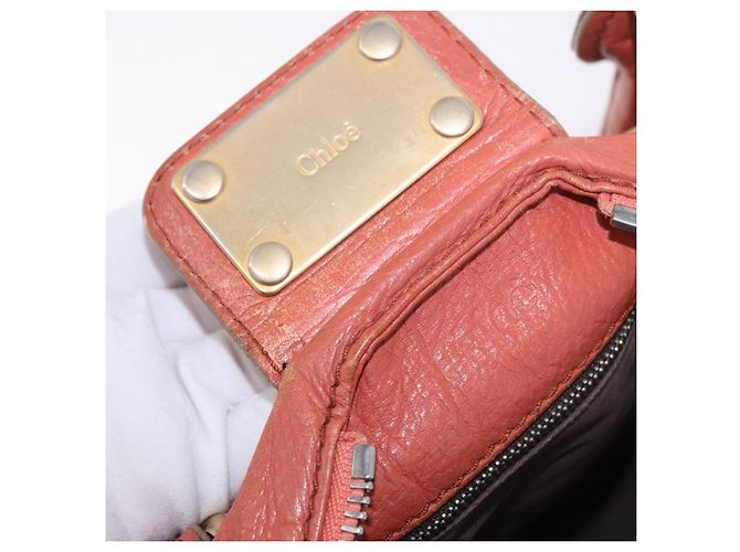 Chloé Chloe Paddington Hand Bag Leather Pink Gold Silver - vista 22