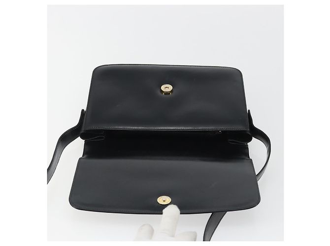 GUCCI Shoulder Bag Leather Black Gold - vista 10