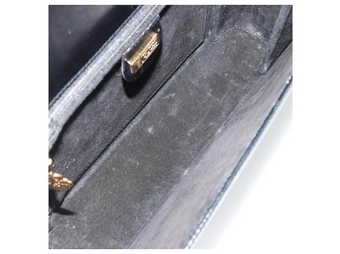 GUCCI Shoulder Bag Leather Black Gold - vista 11