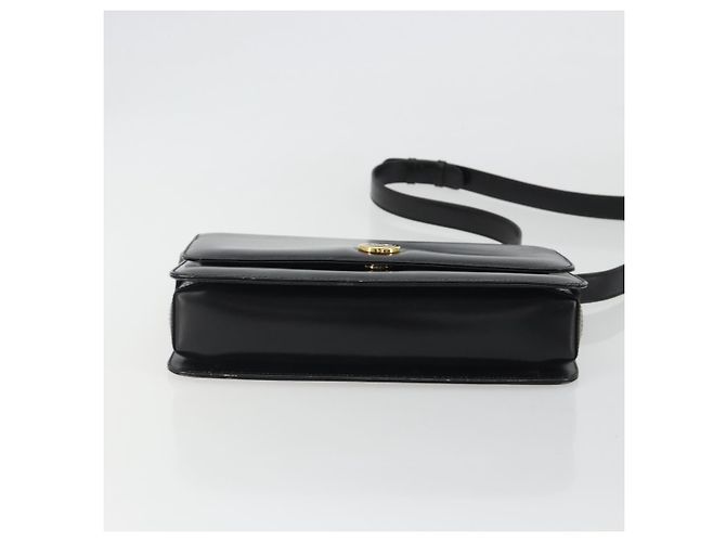 GUCCI Shoulder Bag Leather Black Gold - vista 5