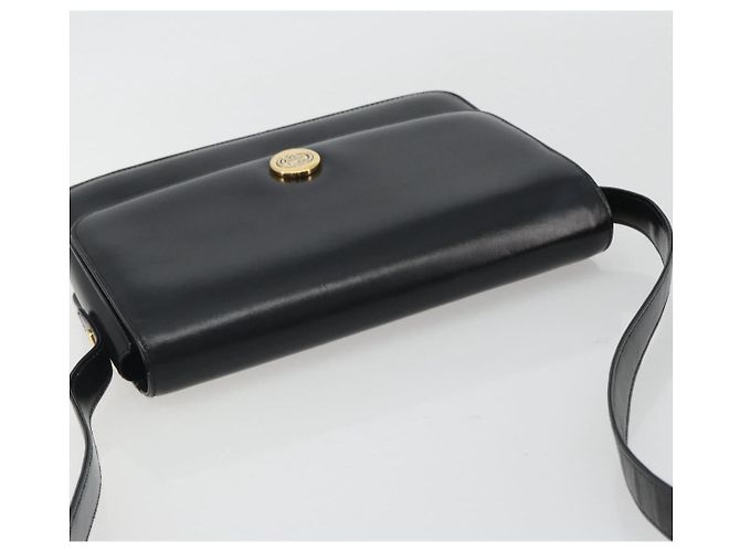 GUCCI Shoulder Bag Leather Black Gold - vista 6