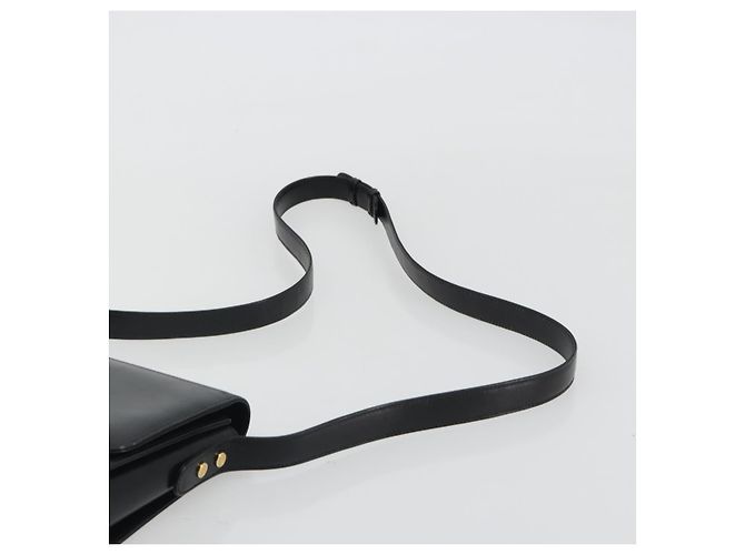 GUCCI Shoulder Bag Leather Black Gold - vista 8
