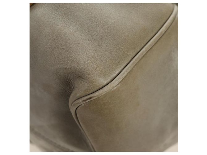 Miu Miu Hand Bag Leather 2way Gray Gold - vista 17
