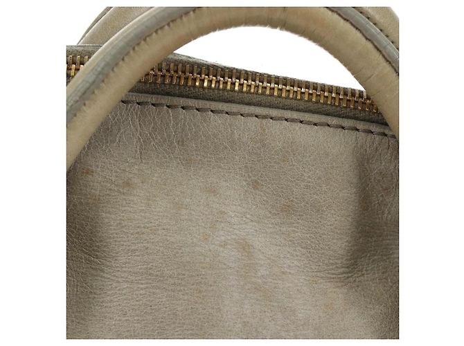 Miu Miu Hand Bag Leather 2way Gray Gold - vista 3