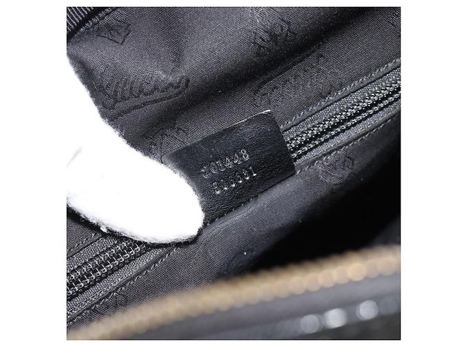 GUCCI GG implementation Shoulder Bag PVC Black Silver 201448 - vista 23