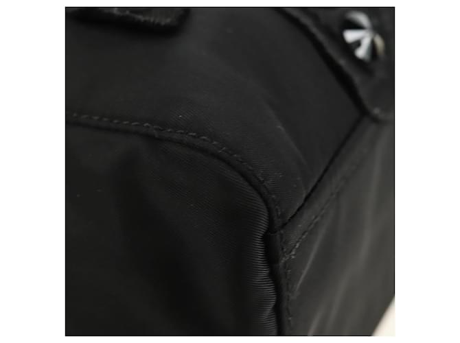 PRADA Hand Bag Nylon Black Silver - vista 10