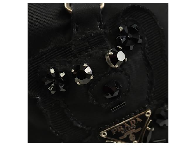PRADA Hand Bag Nylon Black Silver - vista 14