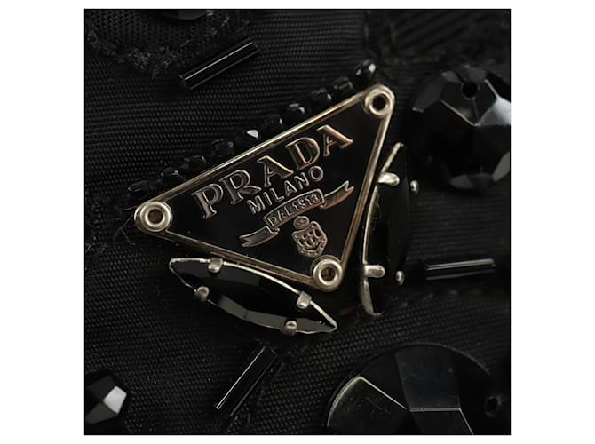 PRADA Hand Bag Nylon Black Silver - vista 15