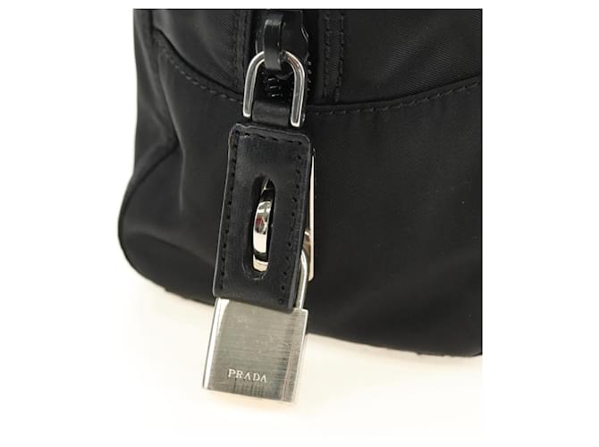 PRADA Hand Bag Nylon Black Silver - vista 17