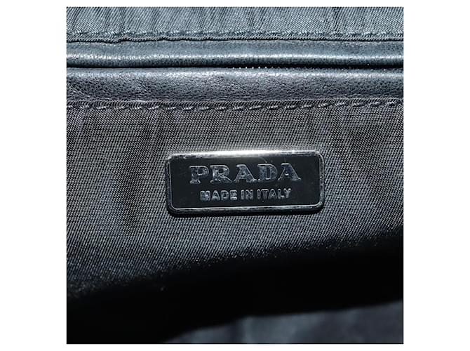 PRADA Hand Bag Nylon Black Silver - vista 18