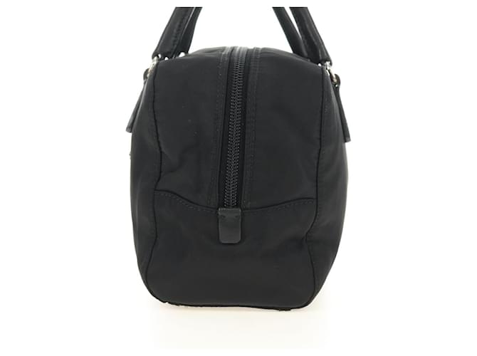 PRADA Hand Bag Nylon Black Silver - vista 4