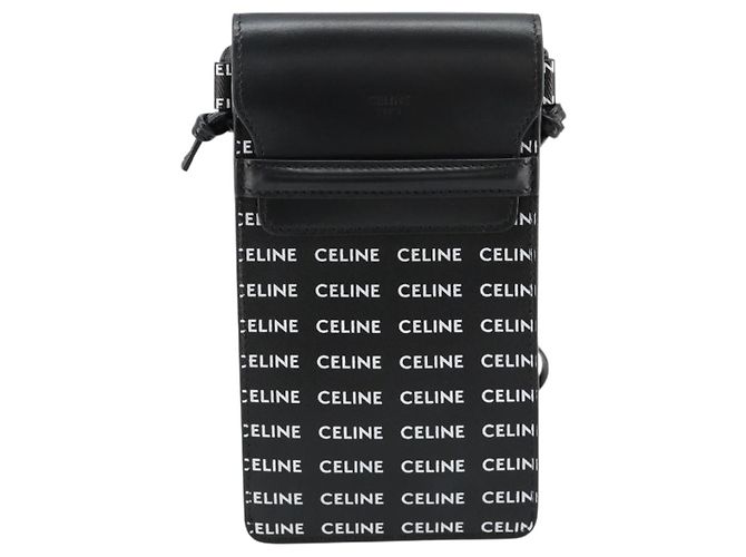 Céline CELINE Shoulder Bag PVC Leather Black - vista 2