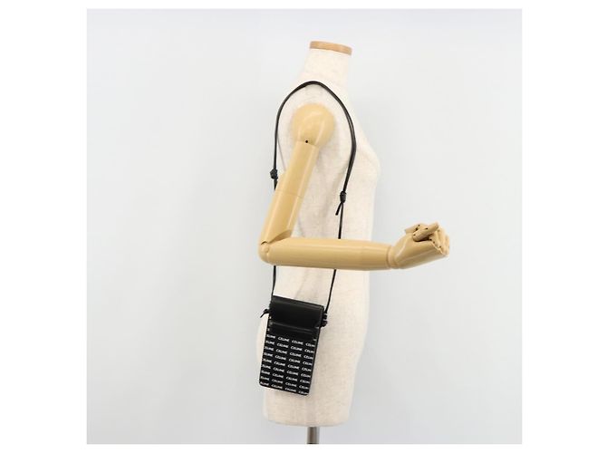 Céline CELINE Shoulder Bag PVC Leather Black - vista 21