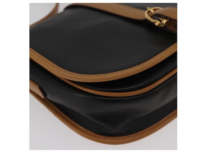 Céline CELINE Shoulder Bag Leather Black Gold - vista 10