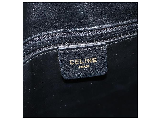 Céline CELINE Shoulder Bag Leather Black Gold - vista 15