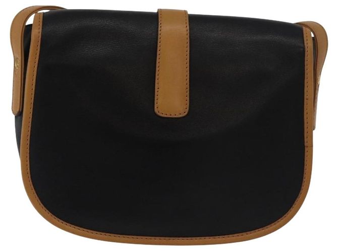 Céline CELINE Shoulder Bag Leather Black Gold - vista 3