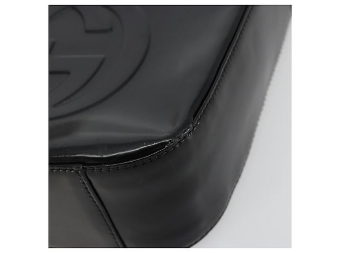 GUCCI Soho Hand Bag Patent leather Black Silver 007 0249 - vista 10