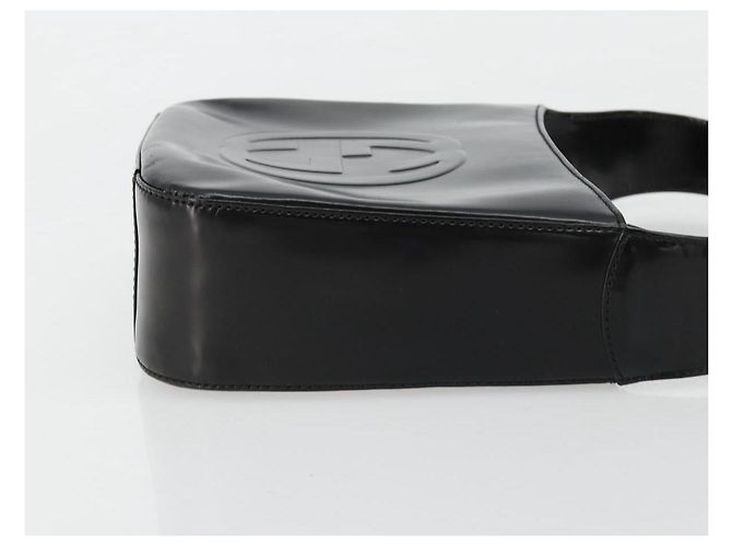 GUCCI Soho Hand Bag Patent leather Black Silver 007 0249 - vista 4