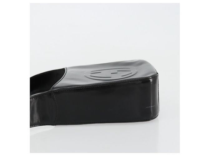 GUCCI Soho Hand Bag Patent leather Black Silver 007 0249 - vista 5