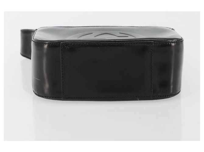 GUCCI Soho Hand Bag Patent leather Black Silver 007 0249 - vista 9