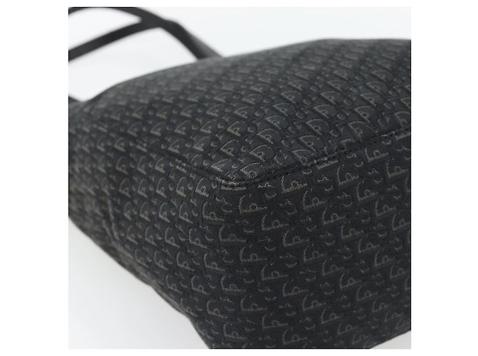 Christian Dior Trotter Canvas Shoulder Bag Black Silver - vista 11