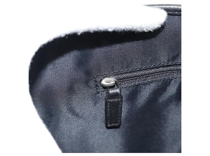 Christian Dior Trotter Canvas Shoulder Bag Black Silver - vista 18