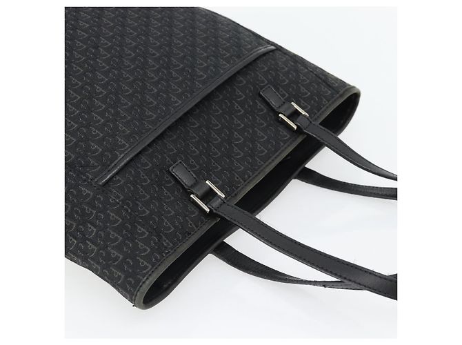Christian Dior Trotter Canvas Shoulder Bag Black Silver - vista 6
