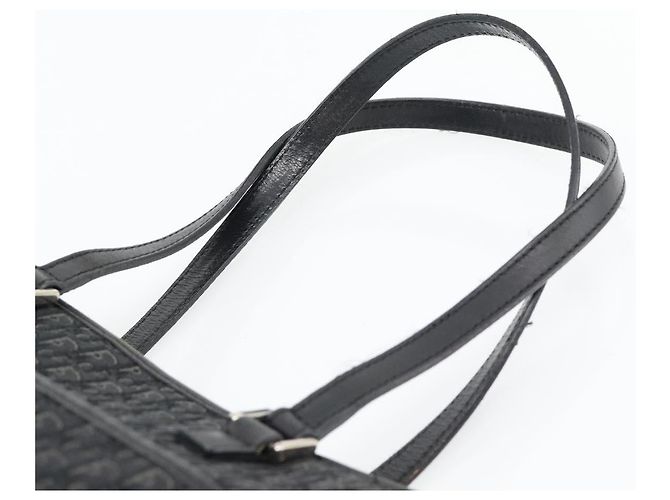 Christian Dior Trotter Canvas Shoulder Bag Black Silver - vista 8