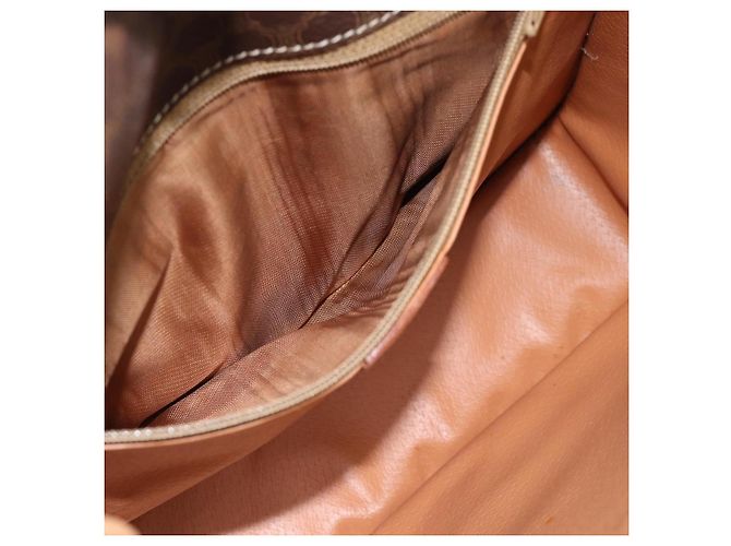 Céline CELINE Macadam Canvas Shoulder Bag PVC Leather Brown Gold - vista 20
