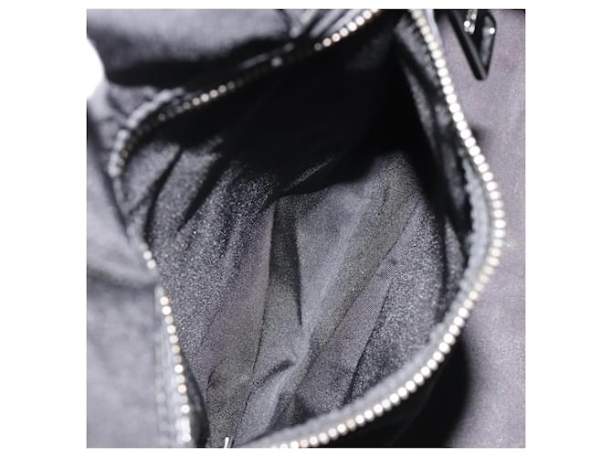 PRADA Reversible Hand Bag Nylon Black Silver - vista 21