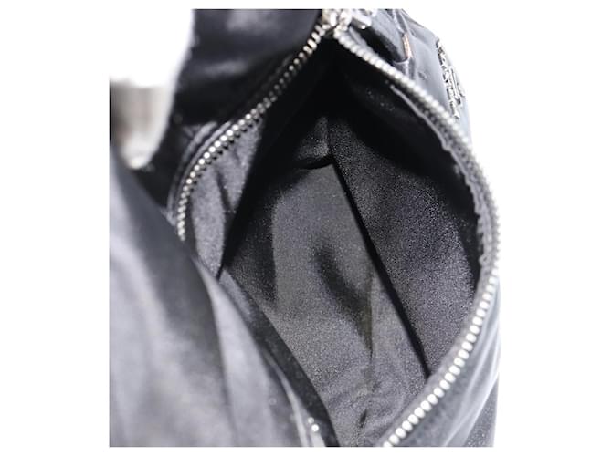 PRADA Reversible Hand Bag Nylon Black Silver - vista 22