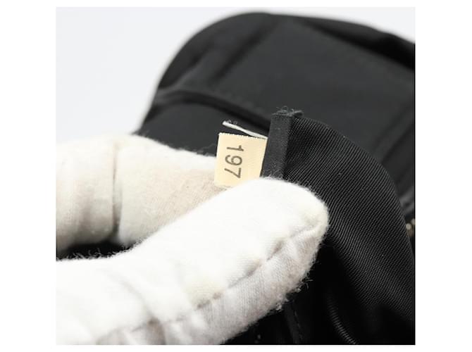 PRADA Reversible Hand Bag Nylon Black Silver - vista 23