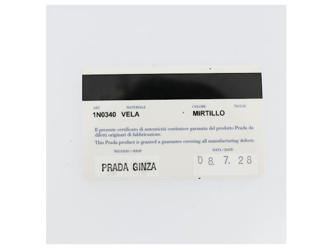 PRADA Reversible Hand Bag Nylon Black Silver - vista 24