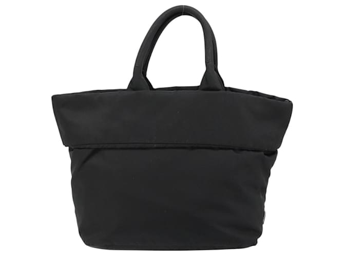 PRADA Reversible Hand Bag Nylon Black Silver - vista 3