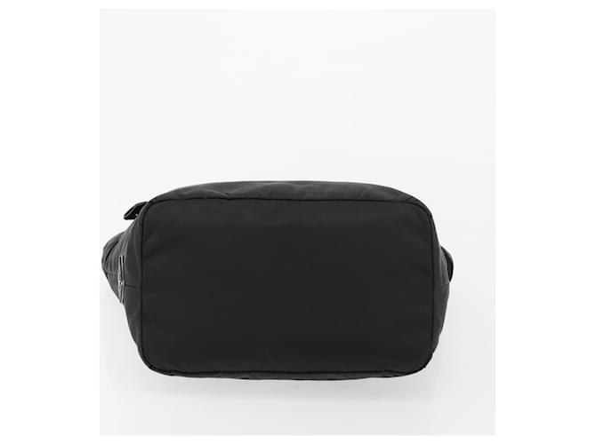 PRADA Reversible Hand Bag Nylon Black Silver - vista 9