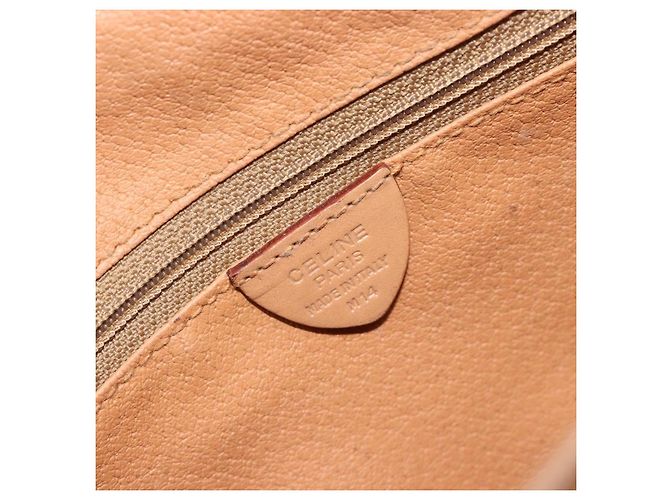Céline CELINE Macadam Canvas Shoulder Bag PVC Leather Brown Gold - vista 16