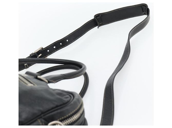 GUCCI Shoulder Bag Leather 2way Black Silver - vista 10