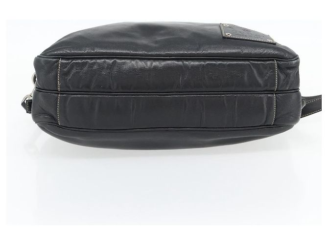 GUCCI Shoulder Bag Leather 2way Black Silver - vista 11