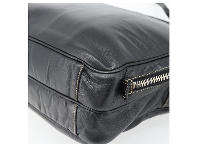 GUCCI Shoulder Bag Leather 2way Black Silver - vista 14