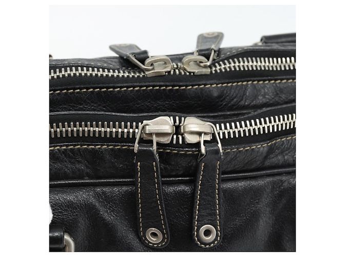 GUCCI Shoulder Bag Leather 2way Black Silver - vista 16