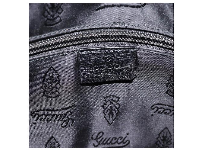 GUCCI Shoulder Bag Leather 2way Black Silver - vista 18