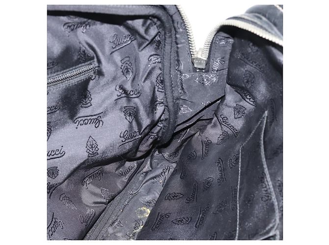 GUCCI Shoulder Bag Leather 2way Black Silver - vista 20